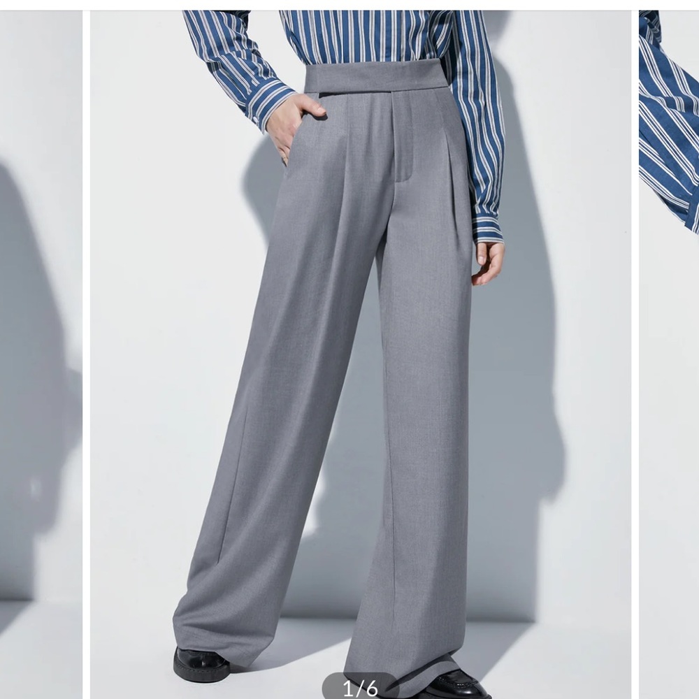 High waisted-long leg trouser